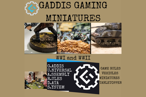 Gaddis Gaming Unveils Its New Miniatures Gaming Webpage