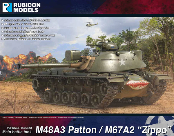 M48A3 Patton M67A1 Zippo
