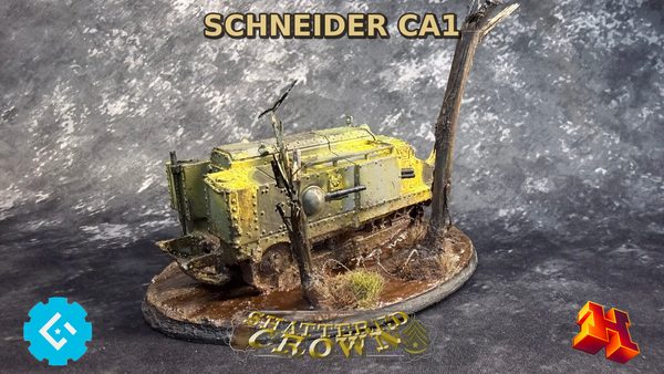 French Schneider CA1 – 28mm / 1:56 Scale Resin Tank - Gaddis Gaming