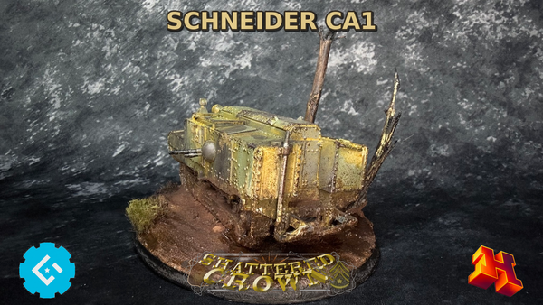 French Schneider CA1 – 28mm / 1:56 Scale Resin Tank - Gaddis Gaming