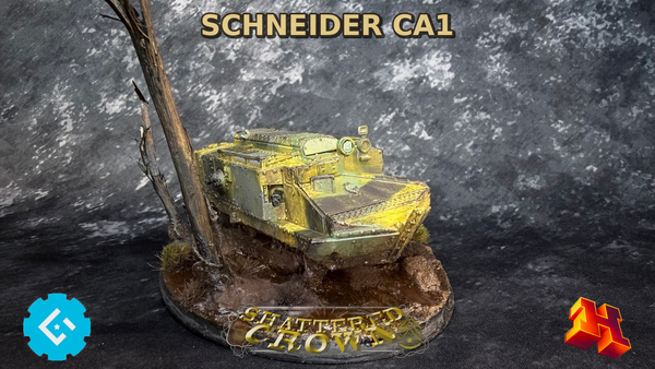 French Schneider CA1 – 28mm / 1:56 Scale Resin Tank - Gaddis Gaming