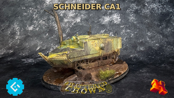 French Schneider CA1 – 28mm / 1:56 Scale Resin Tank - Gaddis Gaming
