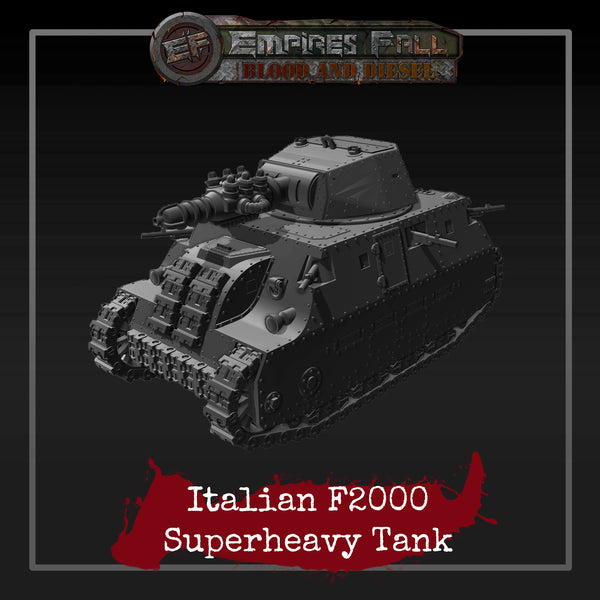 Italian F200 Superheavy Tank