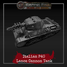 Italian P40 Lance Cannon Tank