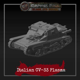 Italian CV-33 Plasma Tankette