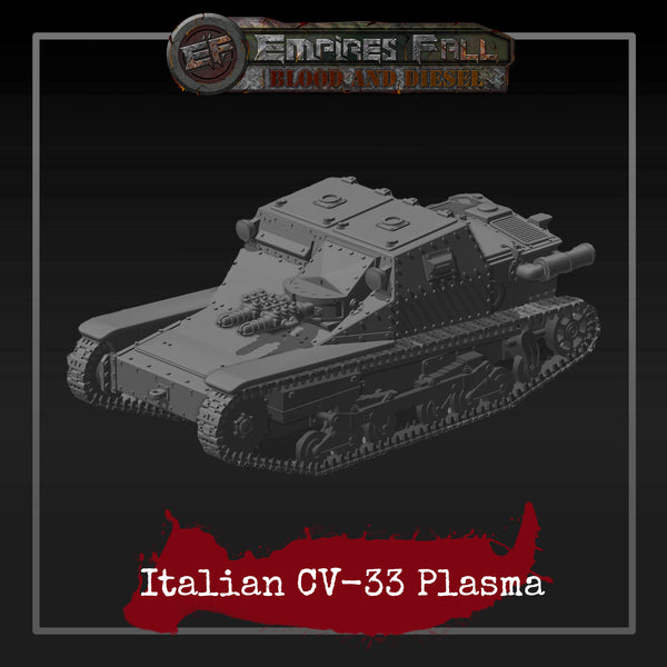 Italian CV-33 Plasma Tankette