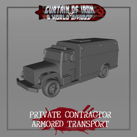 Private Contractor Armored Transport