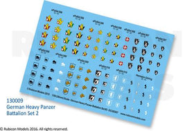 German Heavy Panzer Battalion Set 2 Decal Sheet - Gaddis Gaming