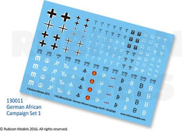 German African Campaign Set 1 Decal Sheet - Gaddis Gaming