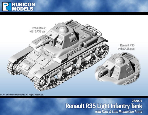 Renault R35 Light Infantry Tank- Resin - Gaddis Gaming