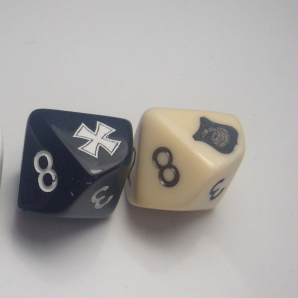 SHATTERED CROWN CUSTOM DICE Set 10pcs (2Color) - Gaddis Gaming