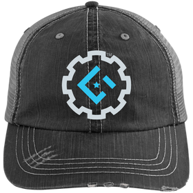 Gaddis Gaming Roundel Distressed Unstructured Trucker Cap - Gaddis Gaming