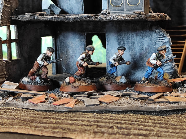 28mm WWII Miniatures - Partisans - Gaddis Gaming