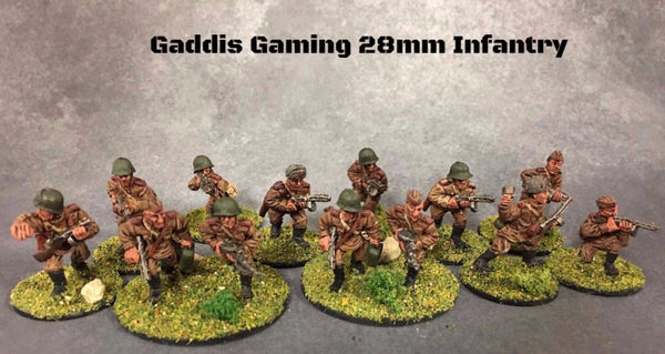 28mm WWII Miniatures - Soviets - Gaddis Gaming