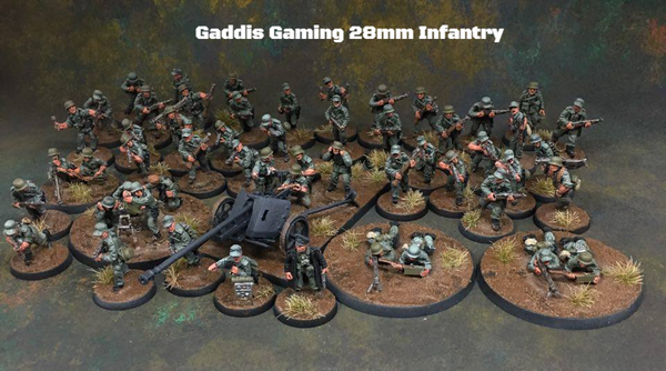 28mm WWII Miniatures - Germans - Gaddis Gaming