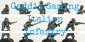 28mm WWII Miniatures - Italians - Gaddis Gaming