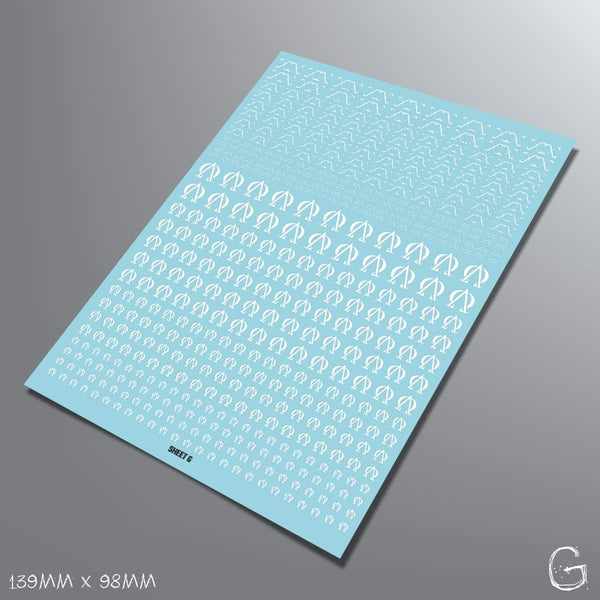 Alpha Omega decal sets