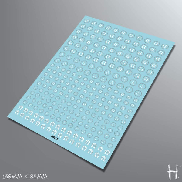 Alpha Omega decal sets